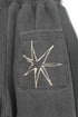 Mayte × Cycle ECHO STAR WASHED HALF PANTS -CHARCOAL-